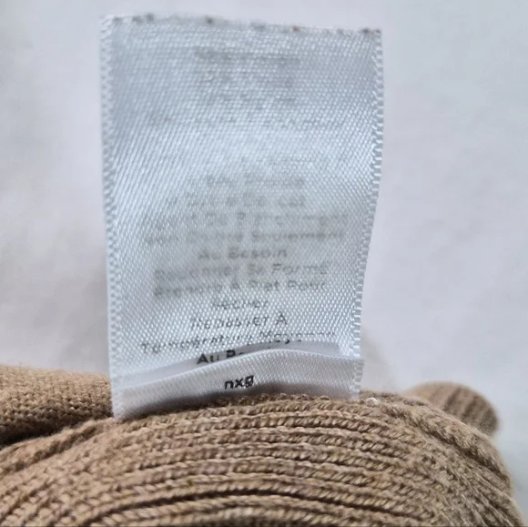 Talbots Petites Camel Tan Mock Neck Knit Sweater - Size LP - Picture 2 of 8